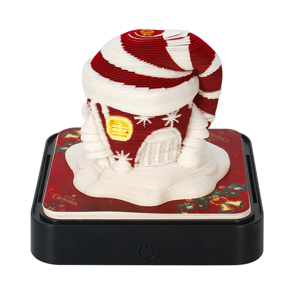 Valentine's Day New Design Love Castle 3D Memo Pad Custom Calendar Sticky Notes Paper Carving Art Notepad Gift Items for Girls