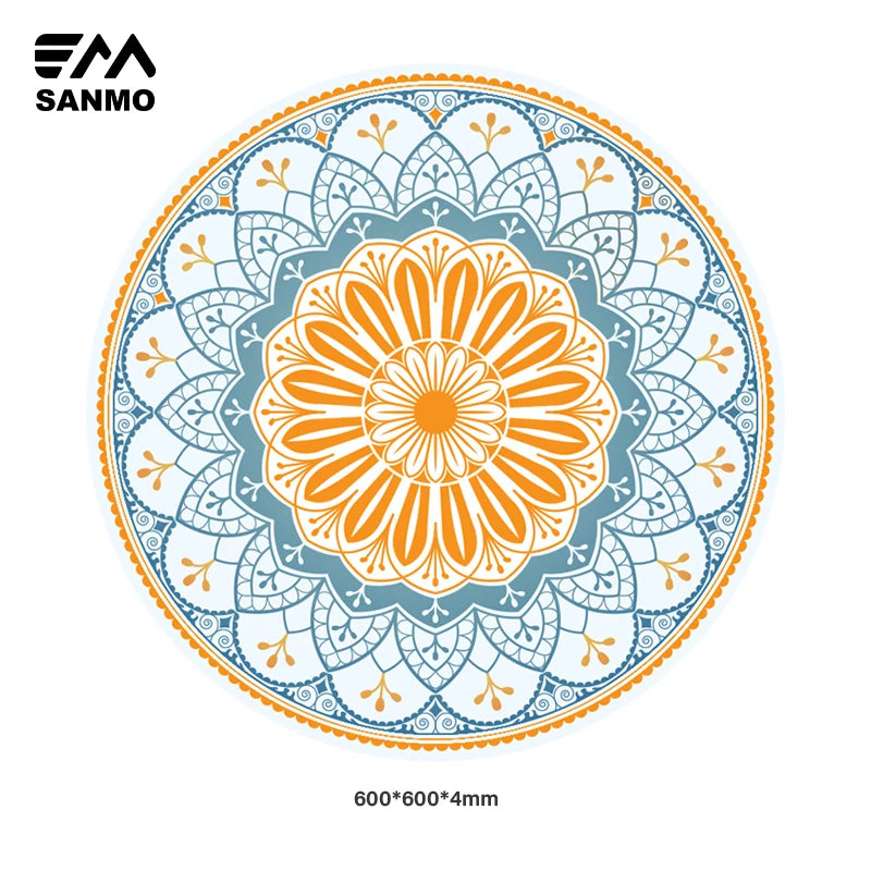 Custom Printed High Quality Eco Friendly Sports Home Fitness Yoga Folding Durable Green Meditation 55 Inch Rubber Yoga Mats