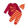 Harry Potter Style Baby Clothing Set Infant Three-Piece Pullover Romper Long-Sleeve Short-Sleeve Black
