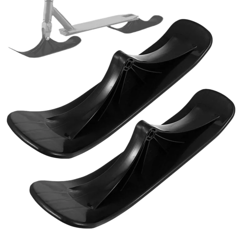 2pcs Outdoor Fold Skateboard Attachment Sand Scooter Conversion Kit for Ski Snow Scooter Sled Targeted for Active Outdoor Sports