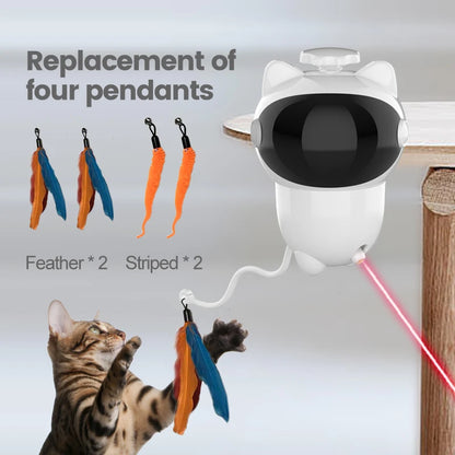 New 3 in 1 Automatic Luxury Plastic Cat Toys Interactive Smart LED Teaser Laser Toy for Indoor Cats & Kittens