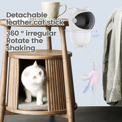 New 3 in 1 Automatic Luxury Plastic Cat Toys Interactive Smart LED Teaser Laser Toy for Indoor Cats & Kittens