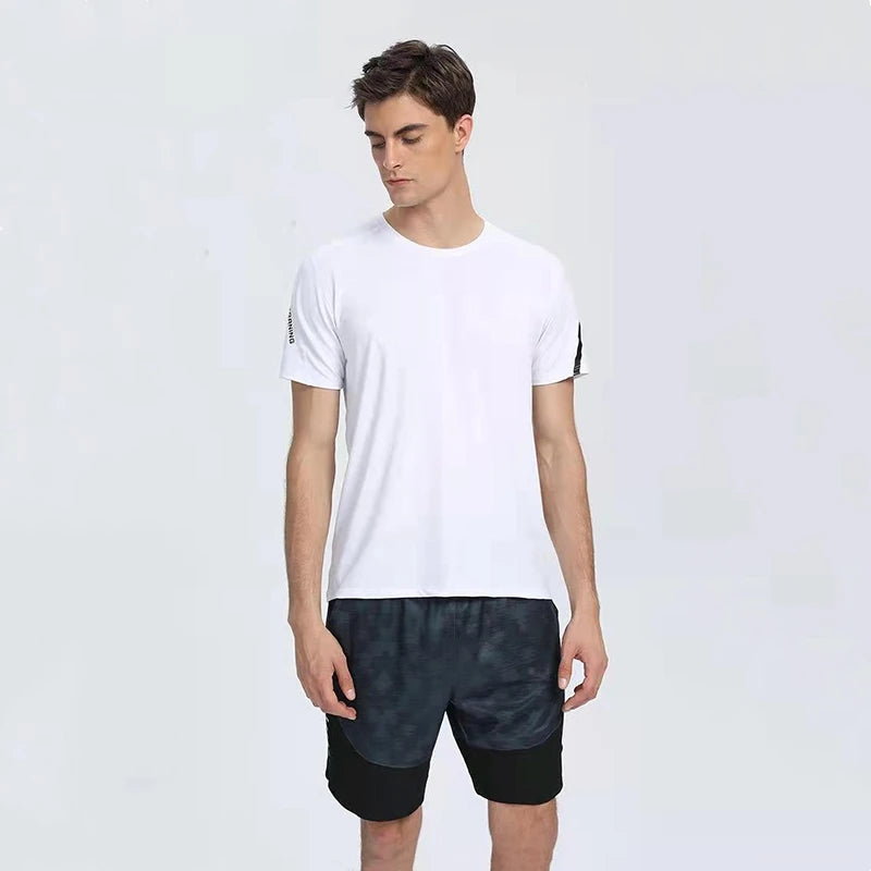 Workout Shirts for Men Short Sleeve Moisture Wicking Quick Dry Active Athletic Men's Gym Performance T Shirts