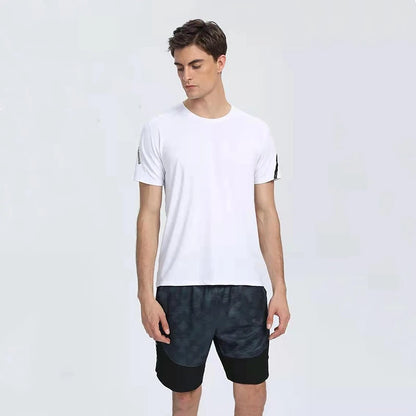 Workout Shirts for Men Short Sleeve Moisture Wicking Quick Dry Active Athletic Men's Gym Performance T Shirts