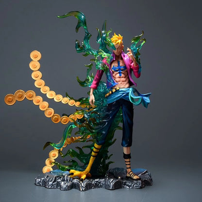 One Pieced IU Resonance Phoenix Ace Marco Whitebeard Pirates GK Statue Model Anime Collectible