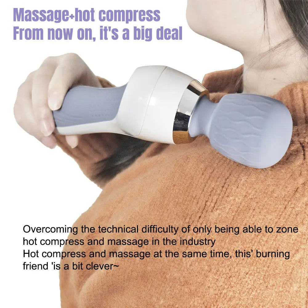 Rechargeable Mini Handheld Back Shoulder Massage Device Handheld Cordless Electric Mini Massager
