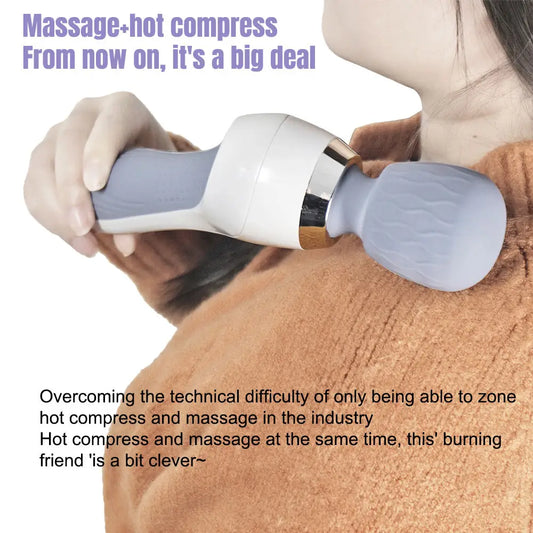 Rechargeable Mini Handheld Back Shoulder Massage Device Handheld Cordless Electric Mini Massager
