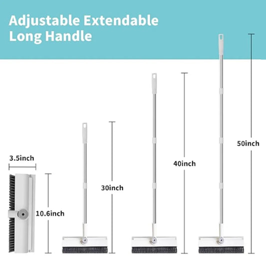Hard Bristle Kitchen & Bathroom Cleaning Brushes Crevice Scraper for Window Glass Floor Bathtub Sink & Window Cleaning