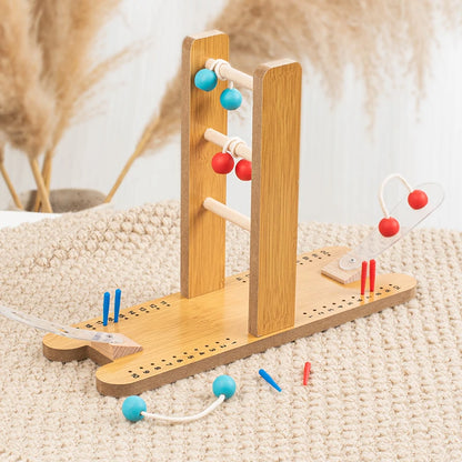 Wooden Mini Ladder Golf Set for Adults and Children Interactive Puzzle Game for Parent-Child Age Range 5 to 7 Years