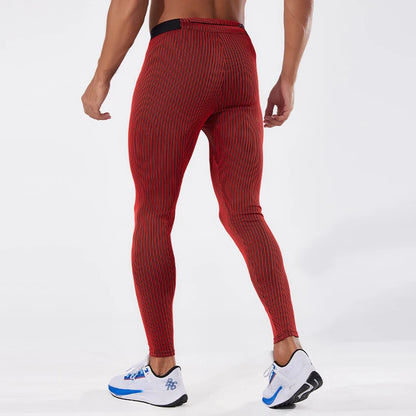 Men's Skinny Fit Breathable Warm-Up Pants for Basketball Football Jogging Clothes Muscle Protection for Adults for Spring Season