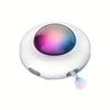 UFO Electric Automatic Interactive Plastic Cat Toy with Feather Teaser for Cats & Kittens-Intelligent Self-Operating
