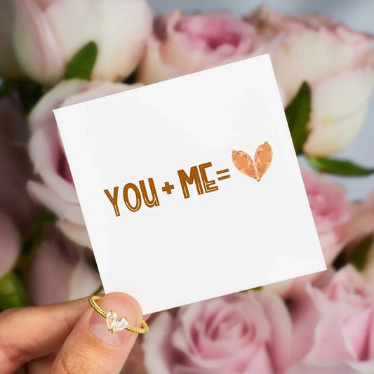 Stainless Steel Metal Chrome Heart's Ring Heart Shaped love Ring for Women Memorial Jewelry