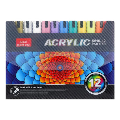 3mm Thick Acrylic Marker Pen Set for Ceramic Stone Wood for Graffiti Marking on Plastic Material for Drawing