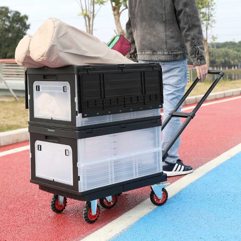 Carry Mobility Cart Dolly Folding Trolley Furniture Moving Tool Camping Trolley Hand Cart