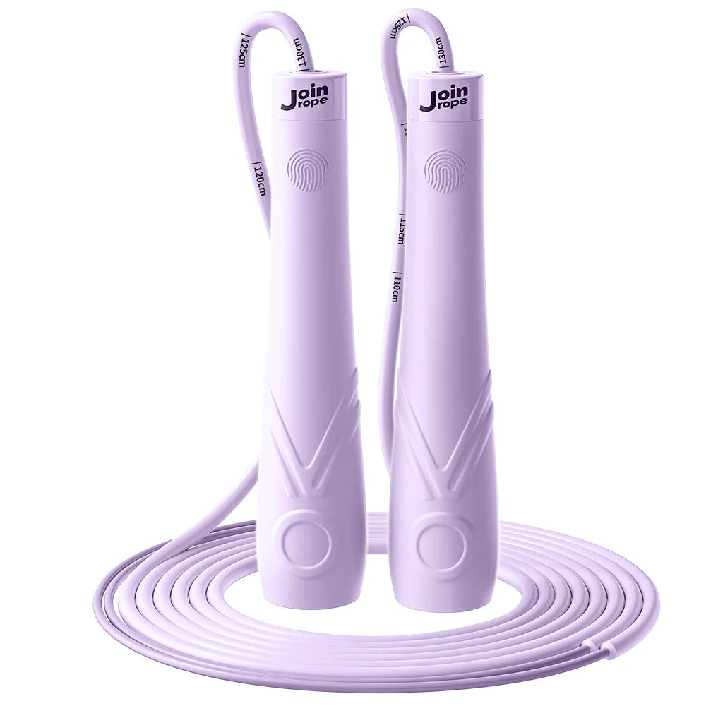 Anti-Shake Dual Bearings Segmented Speed Jump Rope, Quick Adjust Length Skipping Rope with Silicone Grip for Kids Training