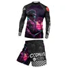 MMA Grappling Unisex Gym BJJ Rash Guard Sets Compression Sets