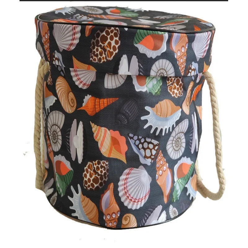 Portable ECO-friendly Kids Polyester Play Mat with Collapsible Toy Storage Organizer Bins Modern Luxury Design for Outdoor Use