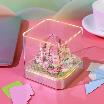 Valentine's Day New Design Love Castle 3D Memo Pad Custom Calendar Sticky Notes Paper Carving Art Notepad Gift Items for Girls