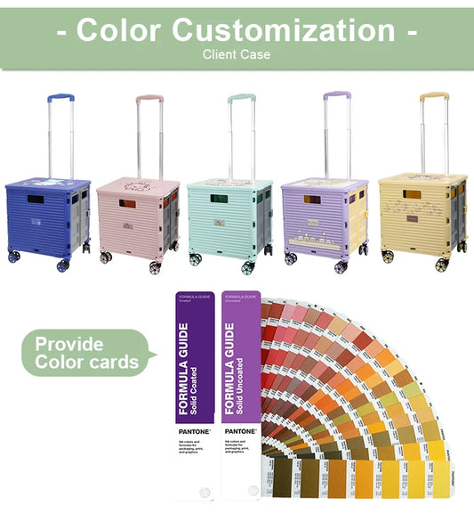 8 Wheel Solid Construction Compact Lightweight Utility Grocery Push Cart Moving Dolly Trolley Carts