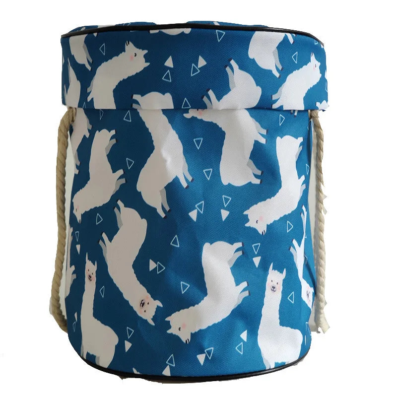 Portable ECO-friendly Kids Polyester Play Mat with Collapsible Toy Storage Organizer Bins Modern Luxury Design for Outdoor Use