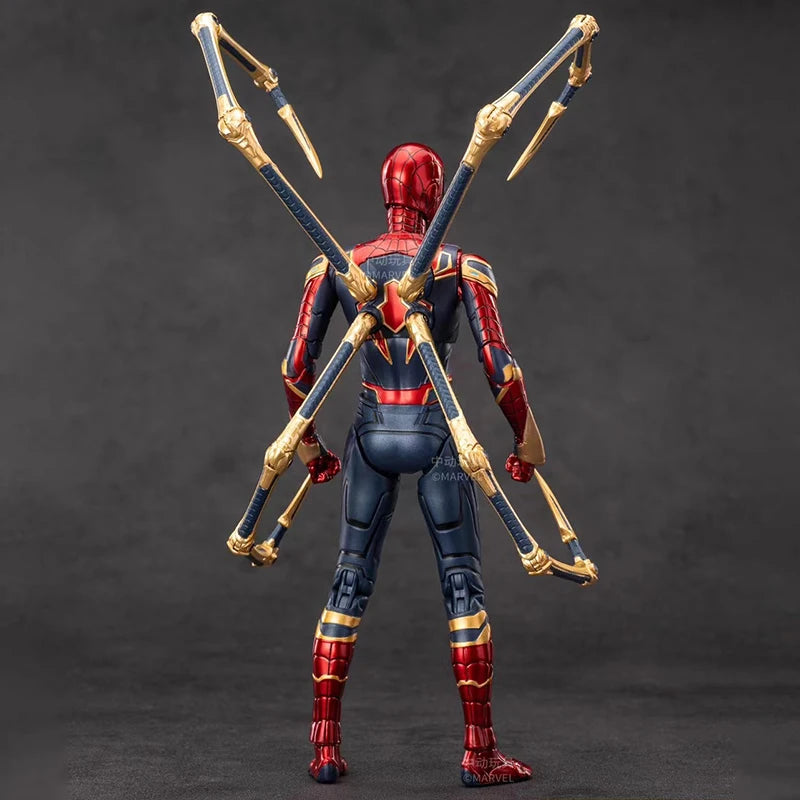 2026 New ZT Toys Original Genuine Spider Man Marvel Iron Spider-Man 2.0 1/10 Action Figures Movable Joints 18cm 7 in