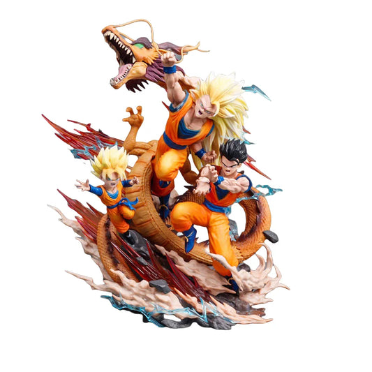 2026 New ZT Wholesale Dragoned Shaped Anime Dragoned Balls Z Super Saiyan PVC Action Figure Dolls Son Gohan Goten Goku Anime
