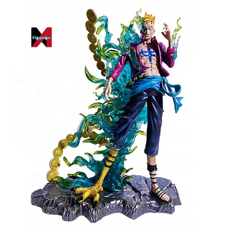One Pieced IU Resonance Phoenix Ace Marco Whitebeard Pirates GK Statue Model Anime Collectible