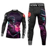MMA Grappling Unisex Gym BJJ Rash Guard Sets Compression Sets