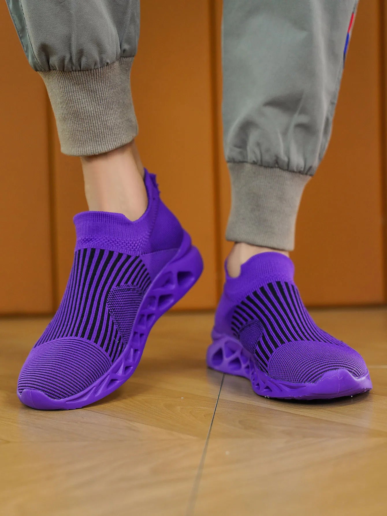 Unisex White Flywoven Sock Sneakers Size 36-48 Couple Casual Shoes for Men Fashion Trend Breathable Spring Summer Autumn Winter