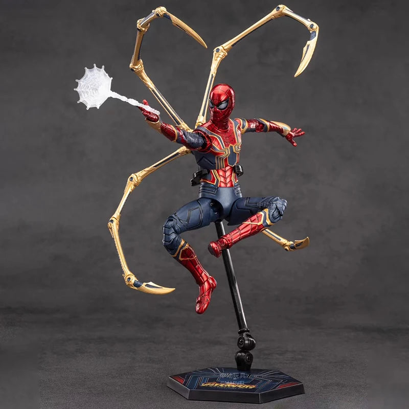 2026 New ZT Toys Original Genuine Spider Man Marvel Iron Spider-Man 2.0 1/10 Action Figures Movable Joints 18cm 7 in