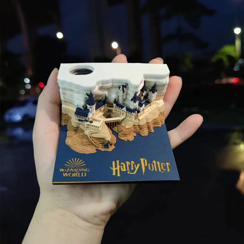 2026 Calendar for Harry Potter Castle Block Note Famous Movie Magic Memo Pad