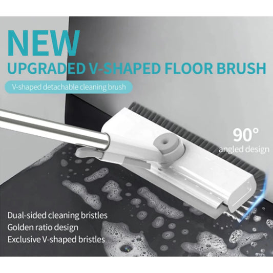 Hard Bristle Kitchen & Bathroom Cleaning Brushes Crevice Scraper for Window Glass Floor Bathtub Sink & Window Cleaning