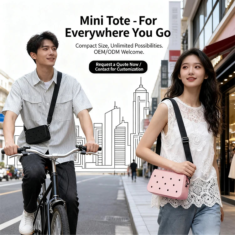 Kawaii EVA Mini Tote Bag Handbag Lightweight Waterproof Gift Bag for Daily Use