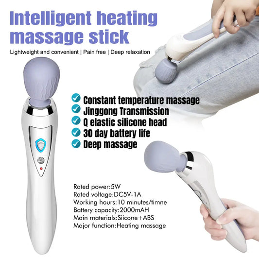 Rechargeable Mini Handheld Back Shoulder Massage Device Handheld Cordless Electric Mini Massager