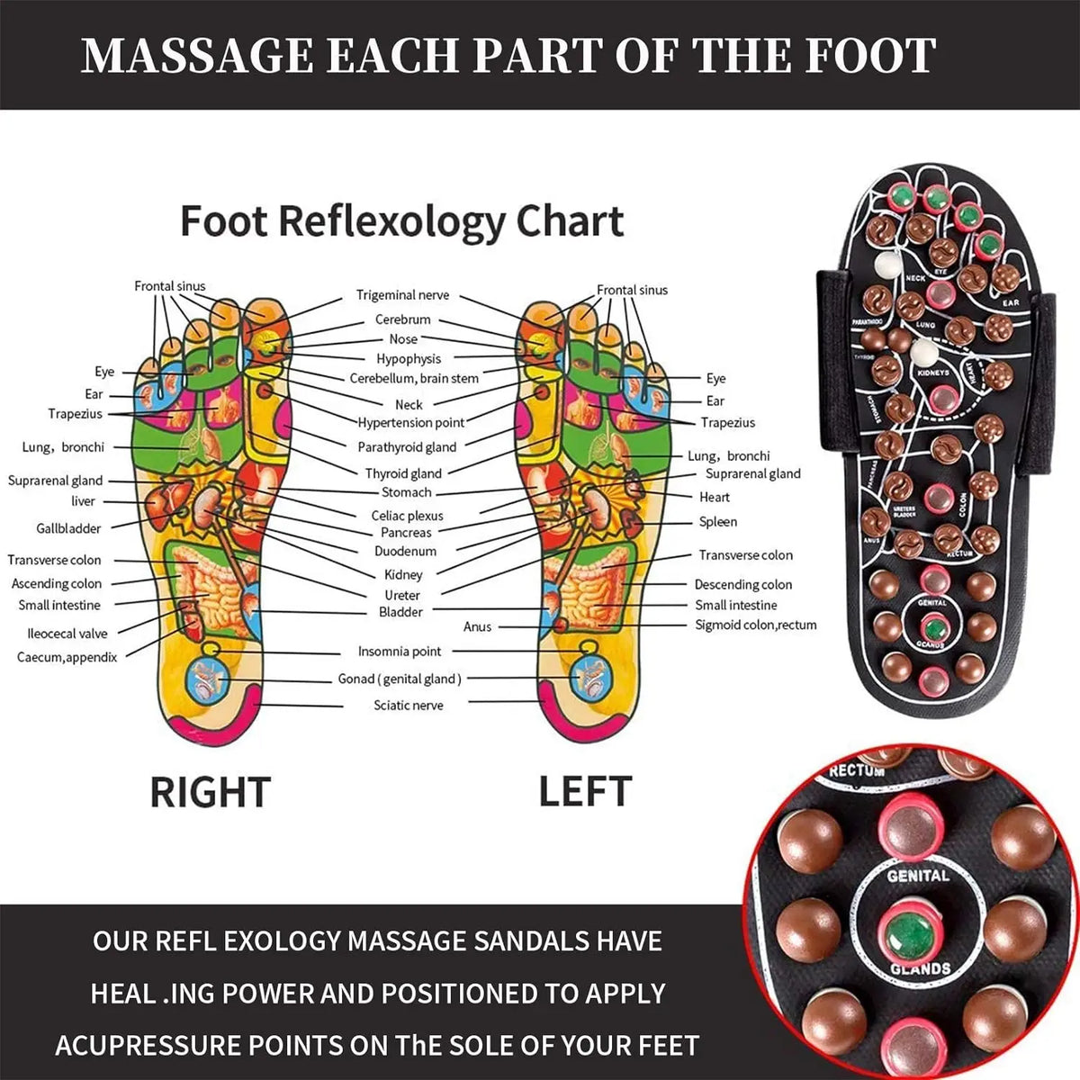 Foot Massager Shoes Blood Circulation Care Therapy Improve Circulation with Massage Slipper