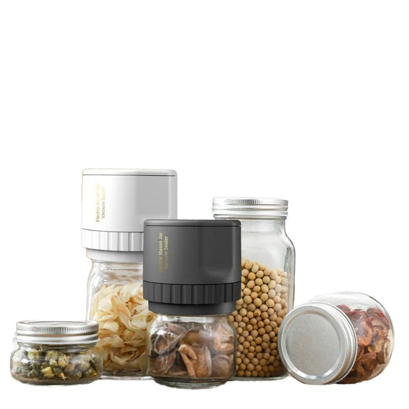 Automatic Kit Food Storage Regular Mouth Jar Lids Electric  Jar Vacuum Sealing Machine