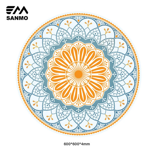 Custom Printed High Quality Eco Friendly Sports Home Fitness Yoga Folding Durable Green Meditation 55 Inch Rubber Yoga Mats