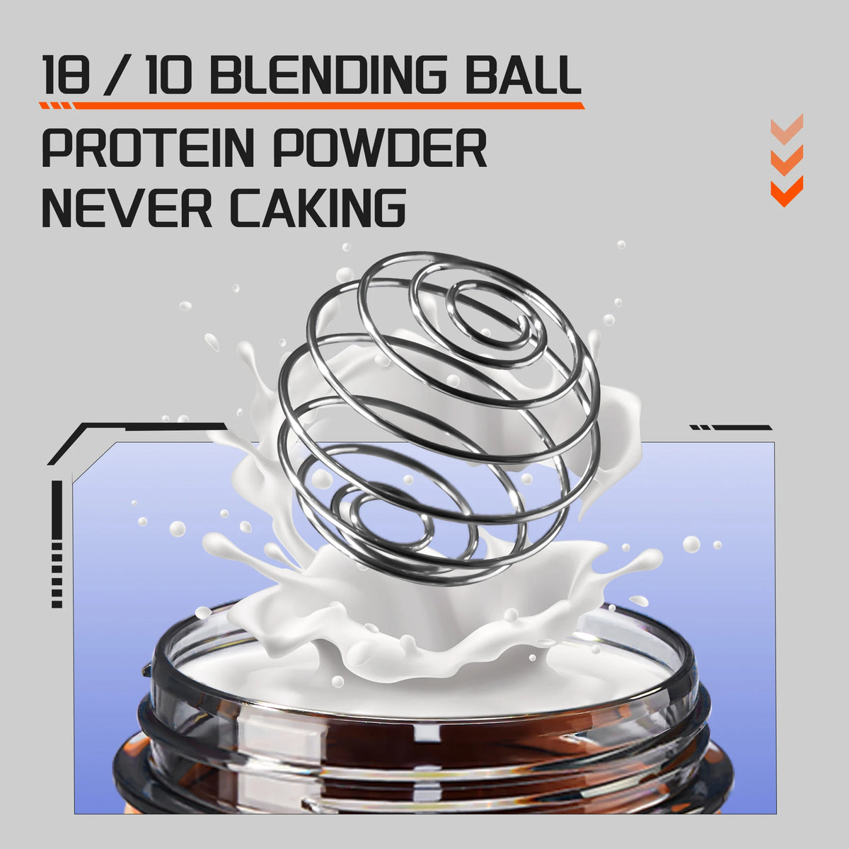 Tritan Gym 700ml Shaker Bottle Workout Water/Shake Bottle for Adults Safe Material for Hiking Travel