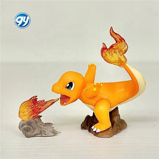 Pokemoned Charmander Charmeleoned Charizard GK Evolution Set Boxed Collectible Model Figure Statue
