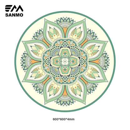 Custom Printed High Quality Eco Friendly Sports Home Fitness Yoga Folding Durable Green Meditation 55 Inch Rubber Yoga Mats