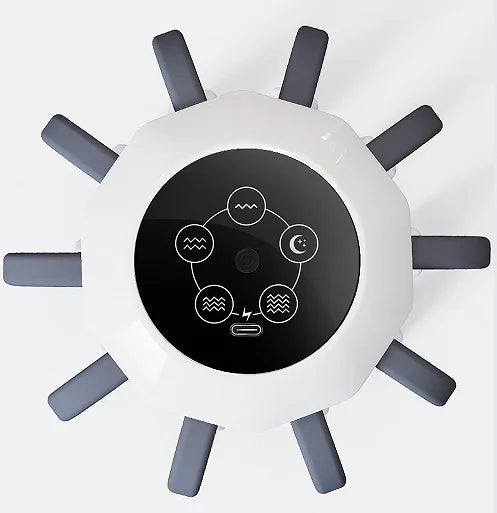 Ten Tactile Tentacles Massage Relax Head Rechargeable Scalp Massage Relieve Fatigue Head Massager