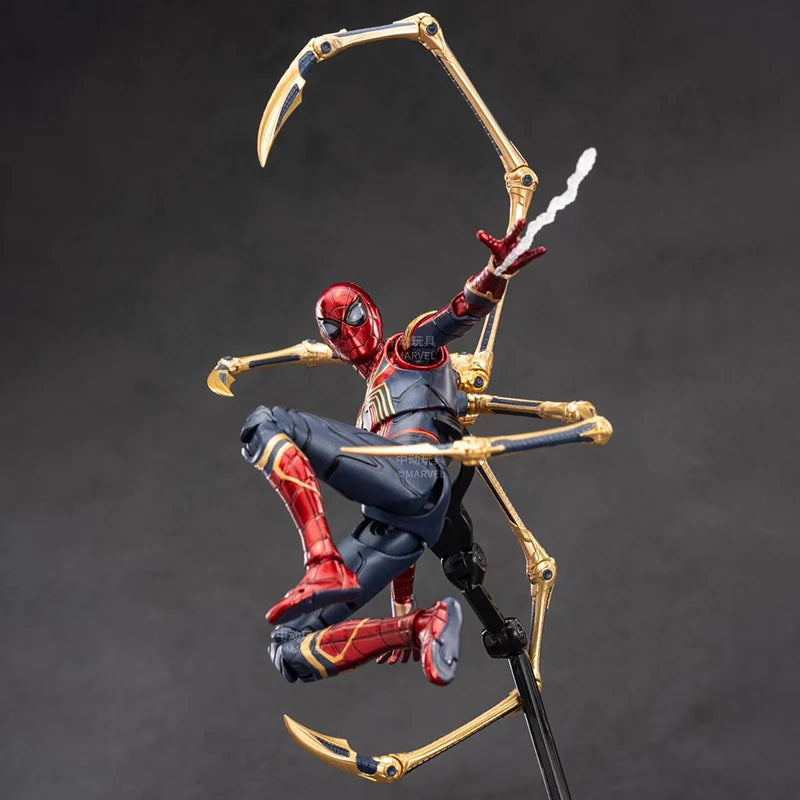 2026 New ZT Toys Original Genuine Spider Man Marvel Iron Spider-Man 2.0 1/10 Action Figures Movable Joints 18cm 7 in