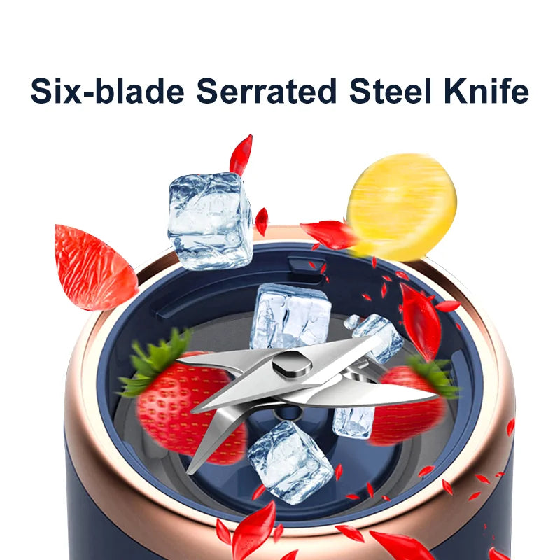 400ml Usb Rechargeable Electric Personal Portable Blender for Fresh Juice