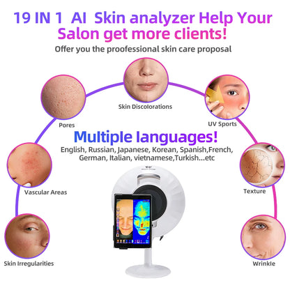 BV Bloom Visage Medical Skin Health Care Products Digital Skin Analysis System Skin Analyz 3D Beauty Salon Essential Machine