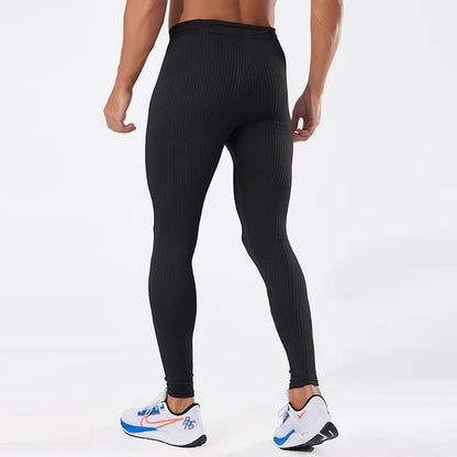 Men's Skinny Fit Breathable Warm-Up Pants for Basketball Football Jogging Clothes Muscle Protection for Adults for Spring Season