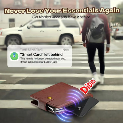 Smart Wallet Card Tracker 4G GPS Anti-Lost Device Wireless Charging MFI Certified