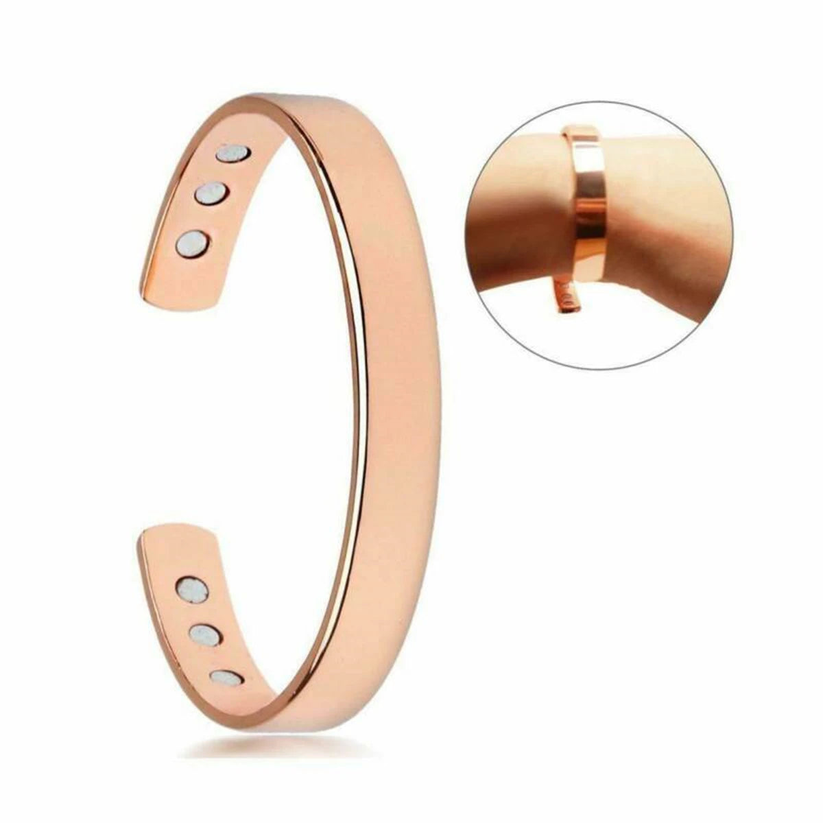 Fashion Copper Magnetic Bracelet Arthritis Therapy Energy Healing Pain Relief Man Women Jewelry Gift
