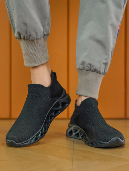 Unisex White Flywoven Sock Sneakers Size 36-48 Couple Casual Shoes for Men Fashion Trend Breathable Spring Summer Autumn Winter