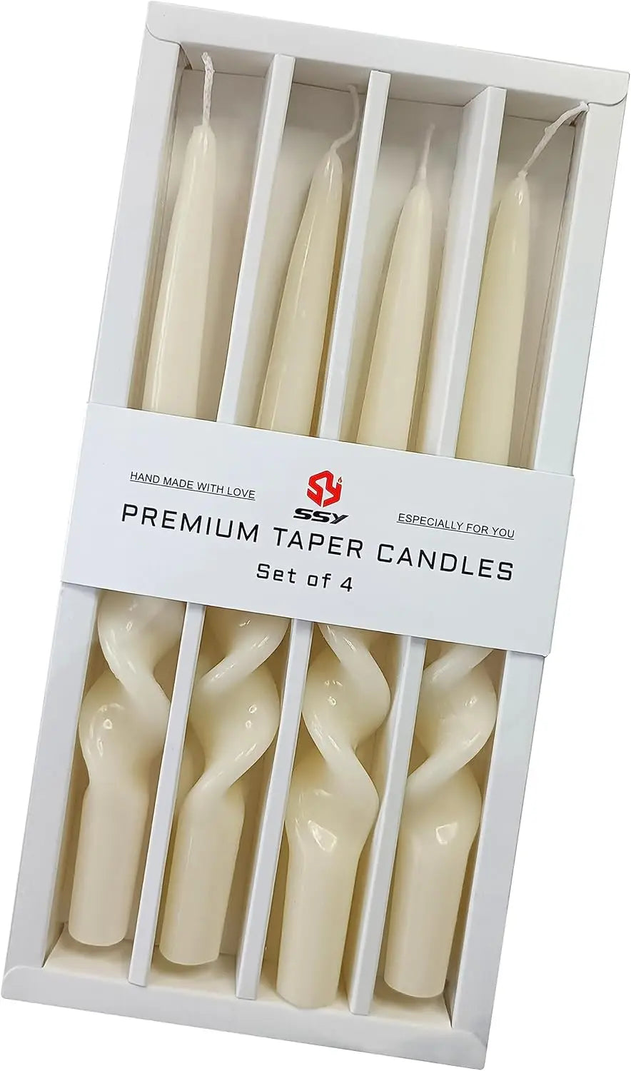 Spiral Taper Candles Smokeless Dinner Twisted Candlesticks Handmade for Wedding Home Decor Special Occasions & Celebrations