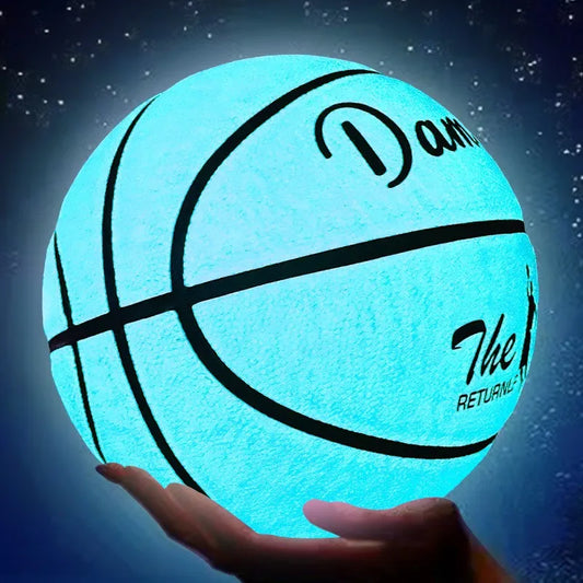OEM Glowing in the Dark Basketball Custom Green Light Absorbing Fluorescent Basketball